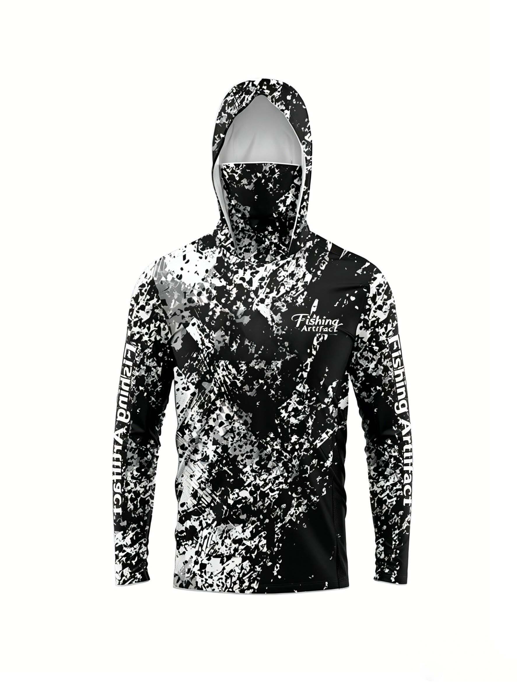 Summer Clothes - Herren Sommer 3D-gedruckter Angel-Hoodie mit Gesichtsmaske