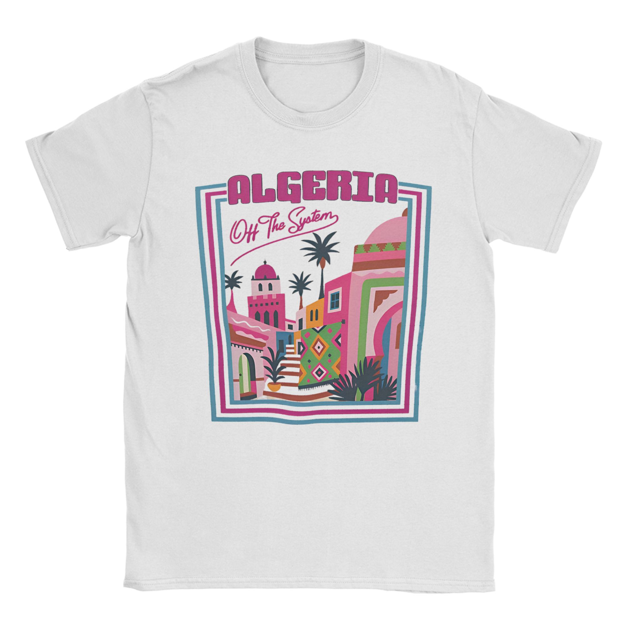 Summer Vibes Clothing Men - Übergroßes T-Shirt für den Sommer, ALGERIA