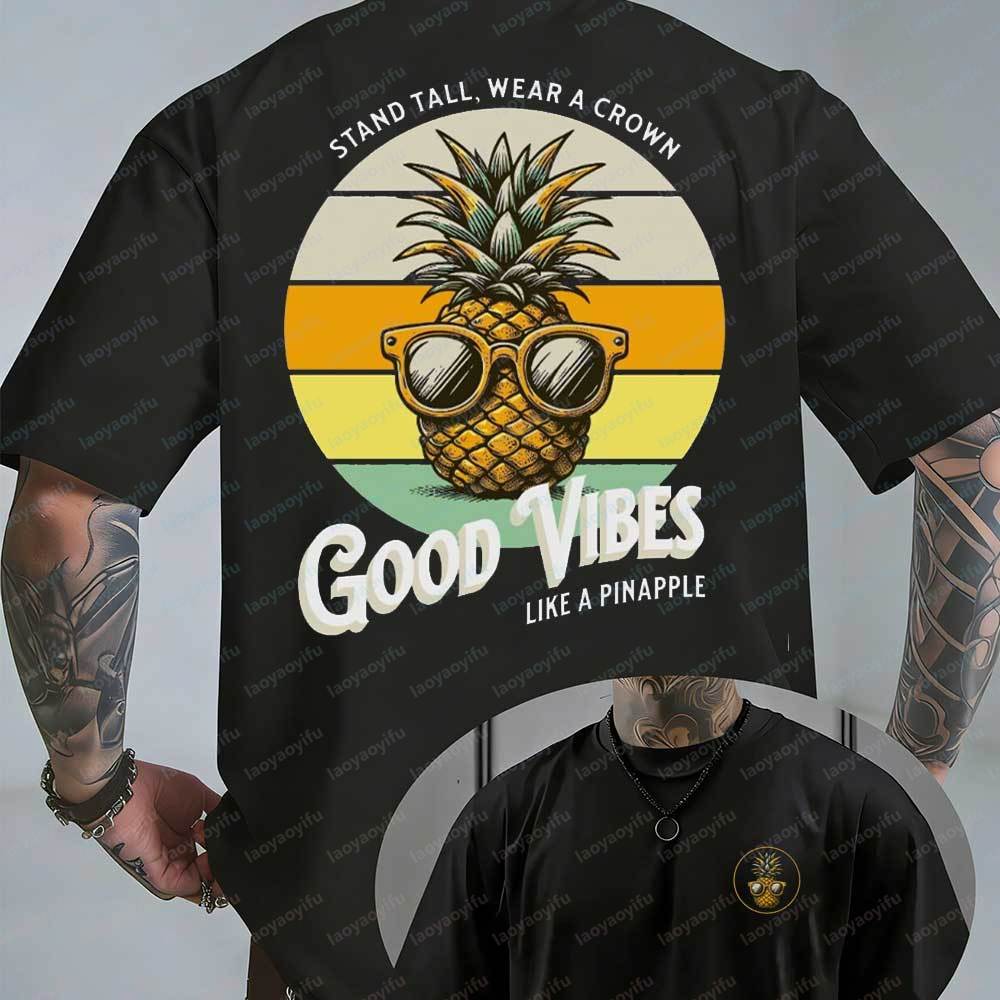 Summer Vibes Clothing Men - Herren Retro Sommer Grafik T-Shirt mit
