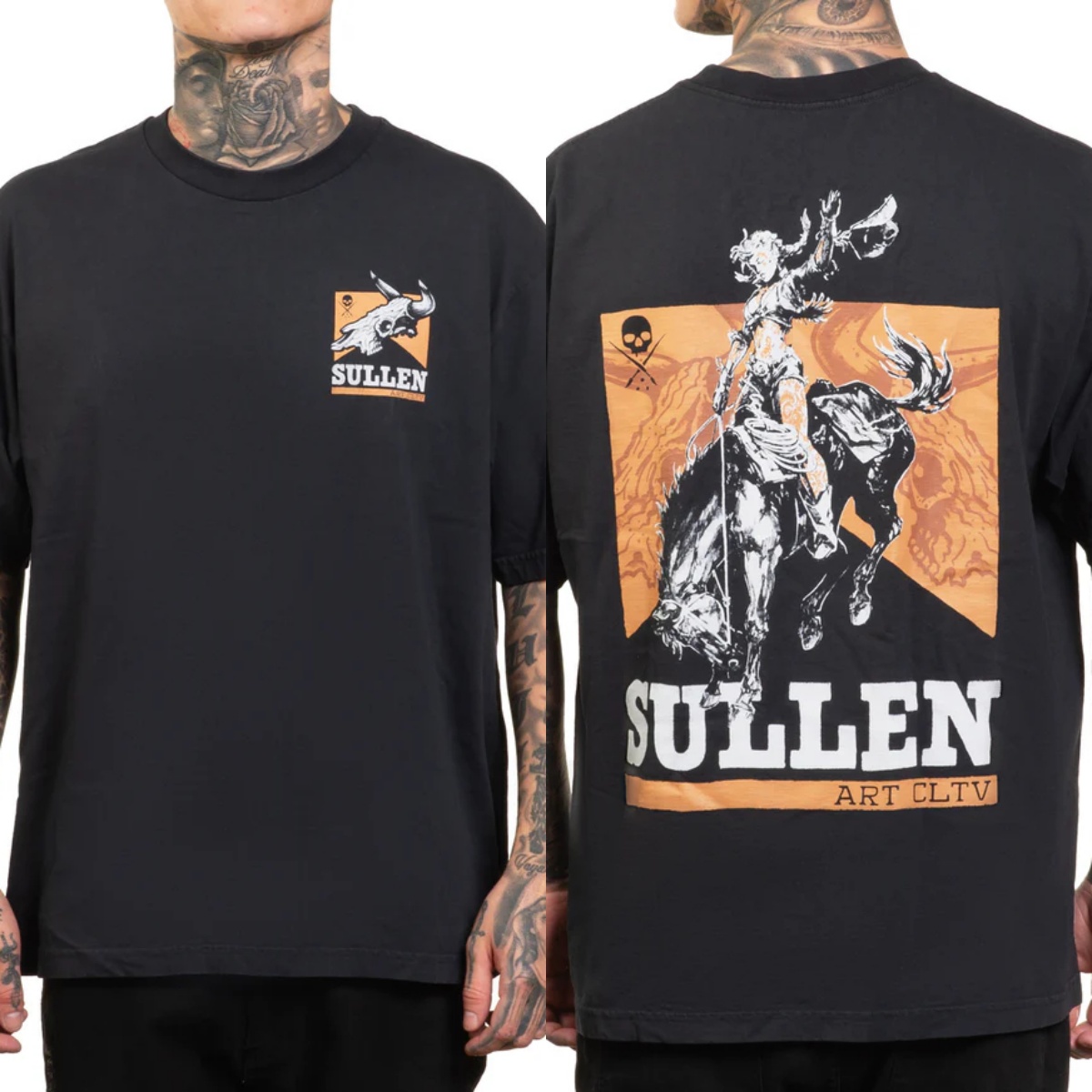 Vintage Summer Clothing Brand - Fit Sullen Clothing Grafik-Baumwoll-T-Shirt Unisex Sommer