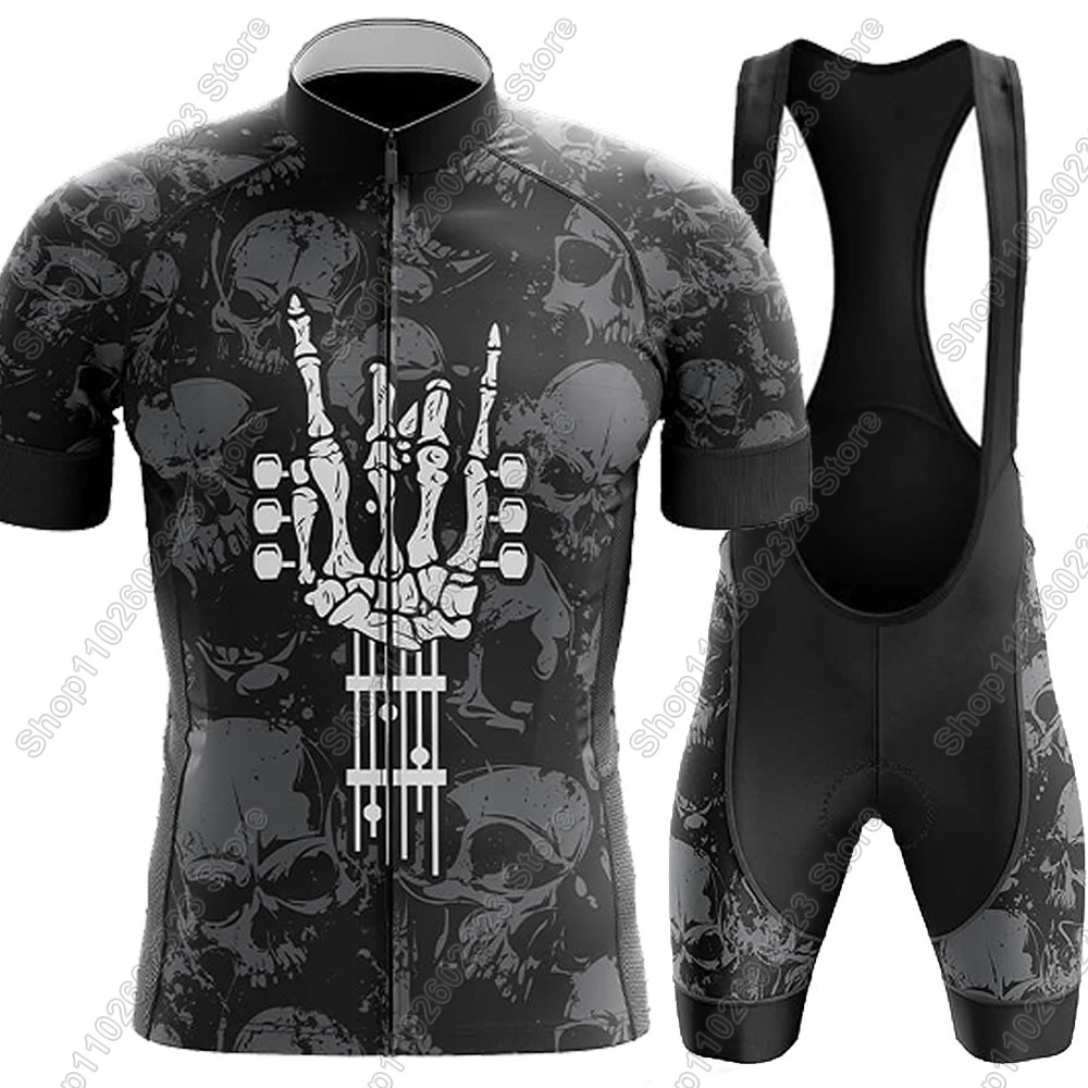 Summer Clothing Men 2025 - Rock-and-Roll Radtrikot 2025, Set, Sommer-Fahrradbekleidung, Rennrad-Shirts,