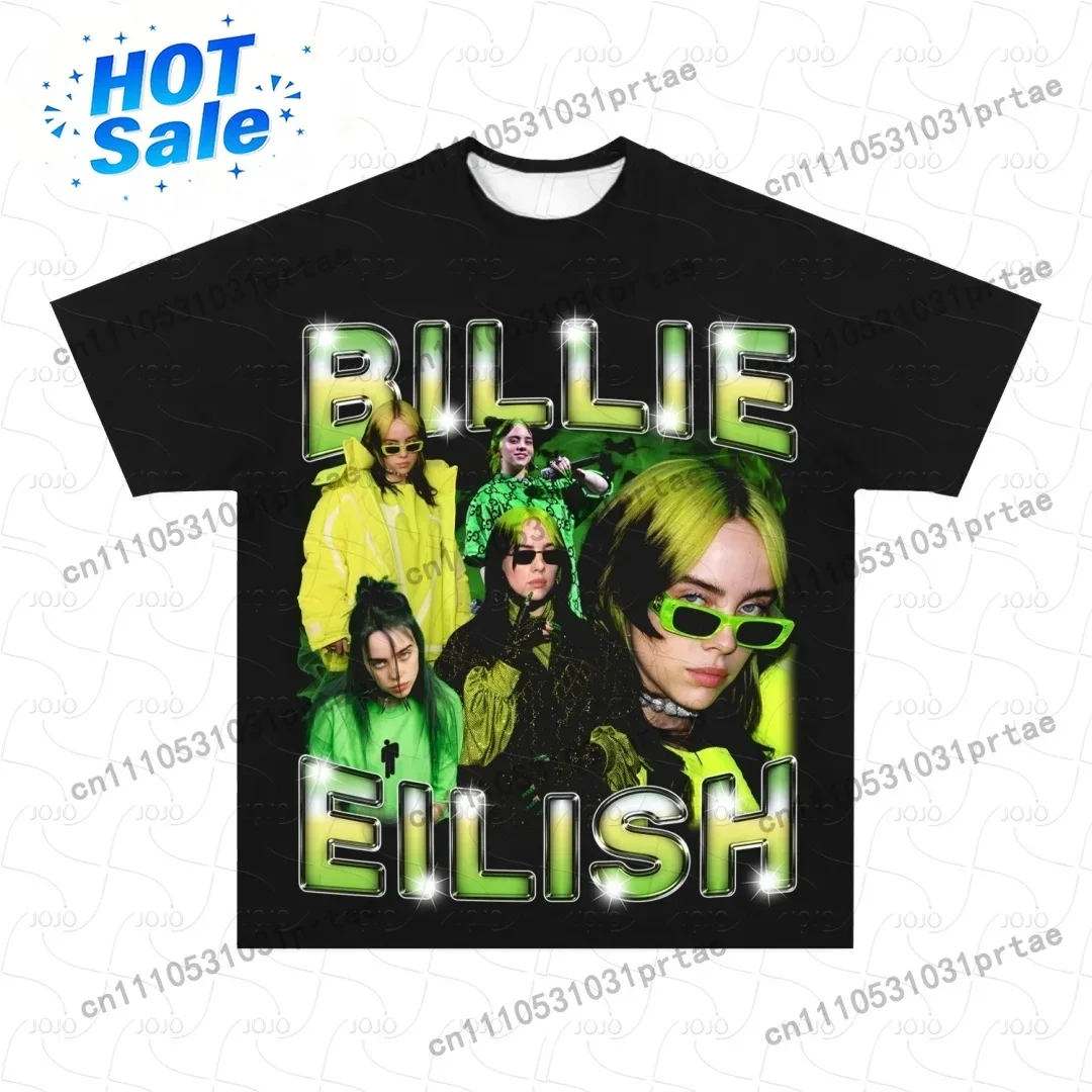 Billie Eilish Retro-Muster T-S – Summer Clothing Men 2025 Bewertung und Preis