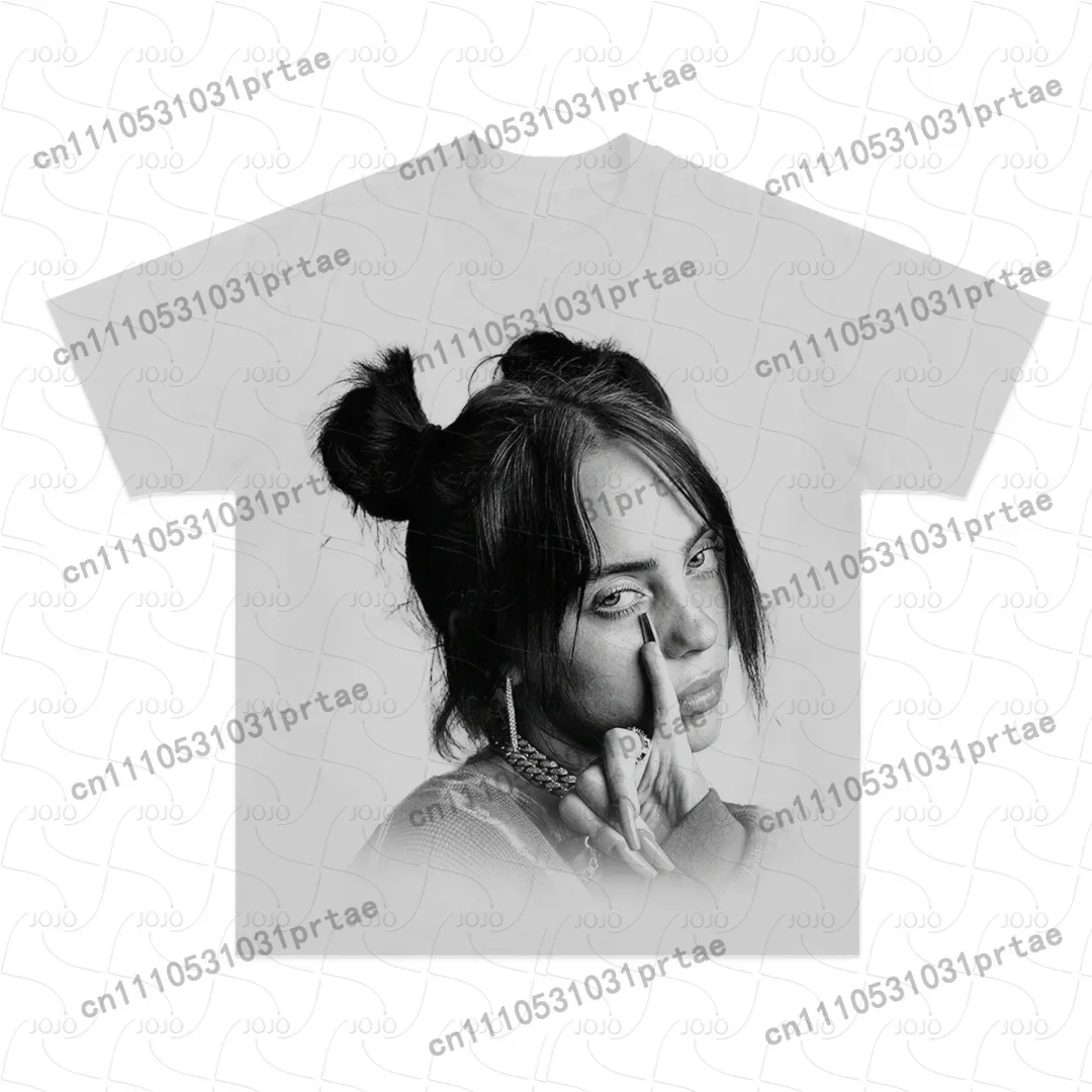 Billie Eilish Retro-Muster T-S – Summer Clothing Men 2025 Bewertung und Preis