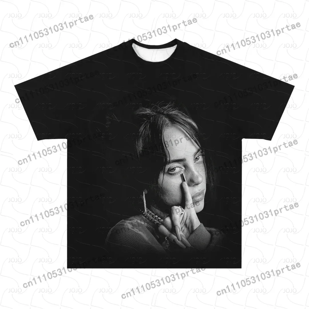 Billie Eilish Retro-Muster T-S – Summer Clothing Men 2025 Bewertung und Preis