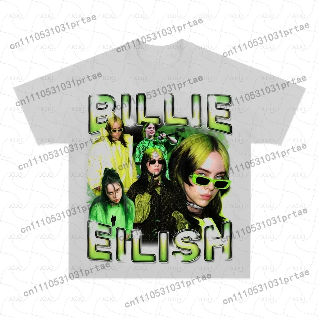 Billie Eilish Retro-Muster T-S – Summer Clothing Men 2025 Bewertung und Preis