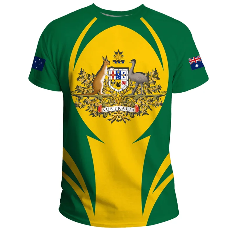 3D-Druck Australien-Flaggen-T- – Summer Clothing Australia Bewertung und Preis
