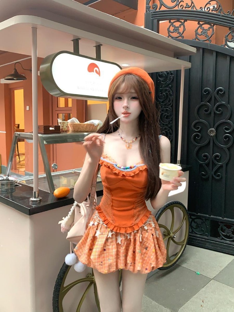 Sommerliches neues orangefarbe – Summer Japanese Clothing Bewertung und Preis