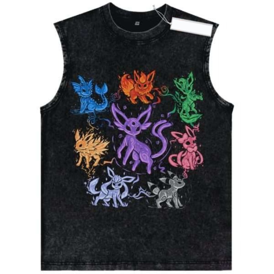 Vintage Washed Pokemon Charact – Summer Edition Clothing Bewertung und Preis
