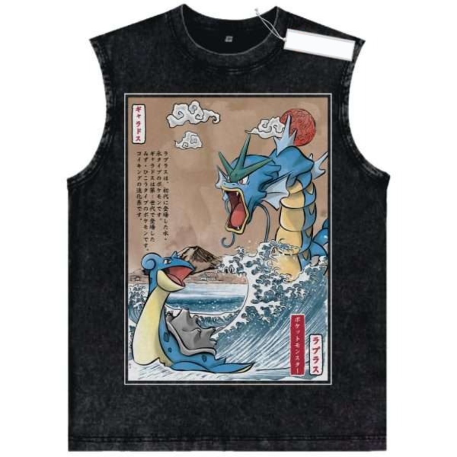 Vintage Washed Pokemon Charact – Summer Edition Clothing Bewertung und Preis