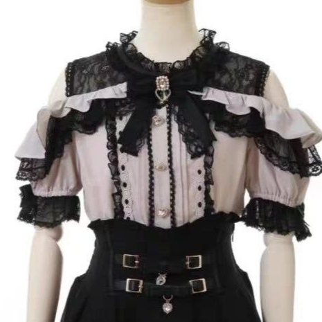 Süße süße Mädchen-Kurzarm-Tops – Summer Japanese Clothing Bewertung und Preis