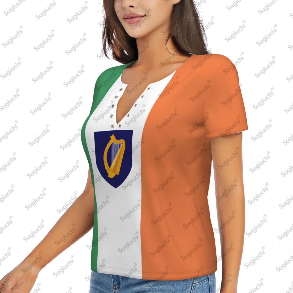 2025 Irland Flagge Sexy Tiefem – Ireland Summer Clothing Bewertung und Preis