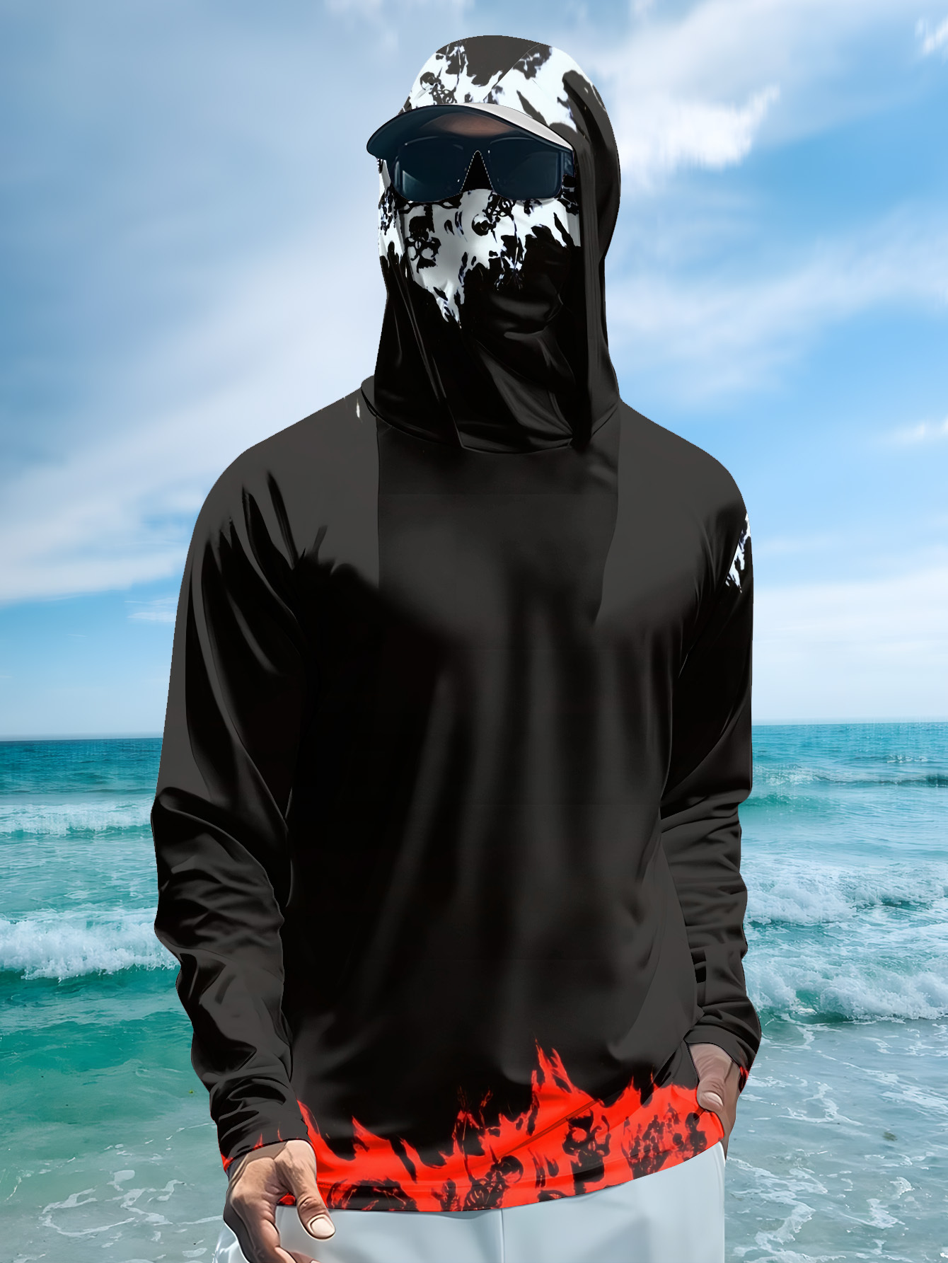 Herren Angelhemd mit Kapuze, l – Rash Guard Long Sleeve Bewertung und Preis
