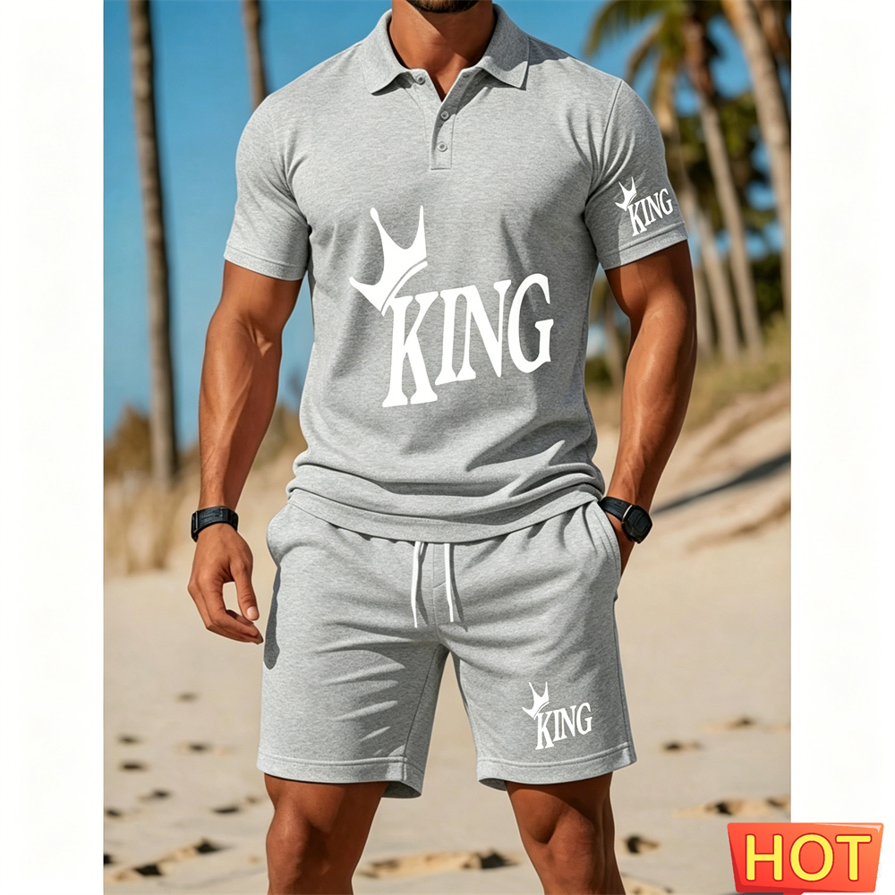 Herren-Kurzarm-Anzug-Set - Zwe – Summer Vacation Clothing Men Bewertung und Preis