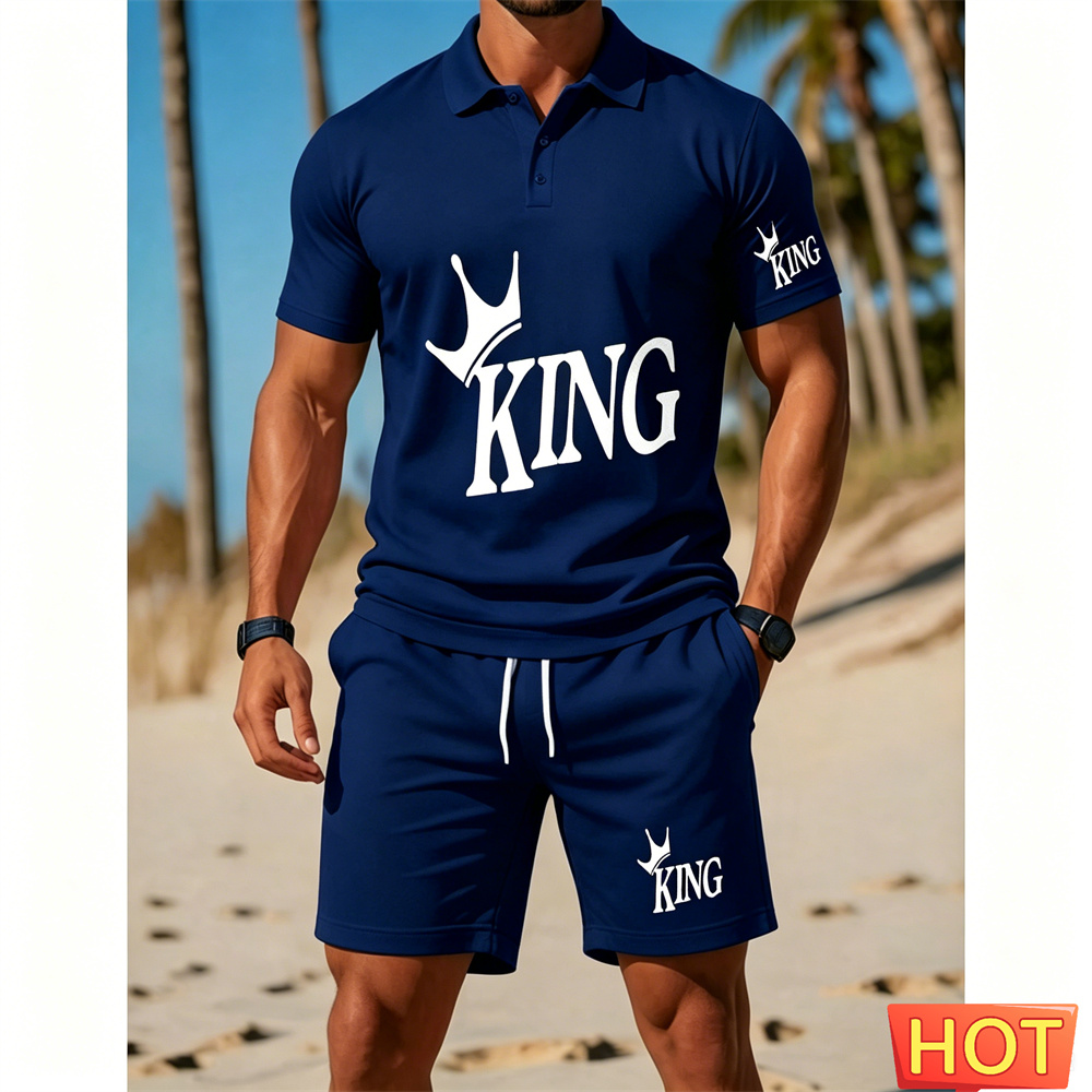 Herren-Kurzarm-Anzug-Set - Zwe – Summer Vacation Clothing Men Bewertung und Preis
