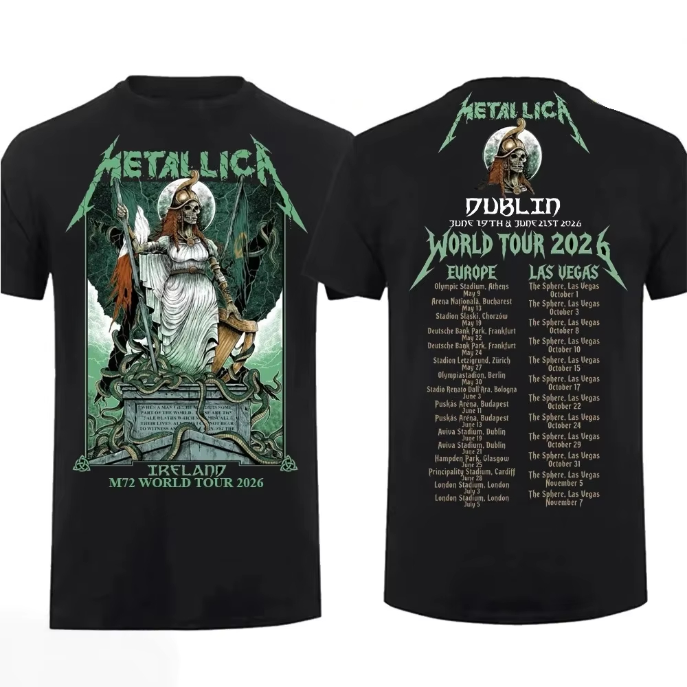 Metallica Band M72 World Tour  – Ireland Summer Clothing Bewertung und Preis