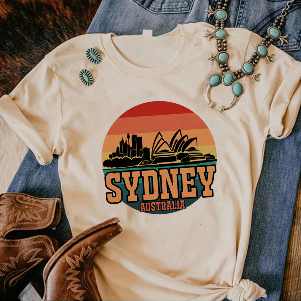 Australien T-Shirt Frauen Anim – Summer Clothing Australia Bewertung und Preis