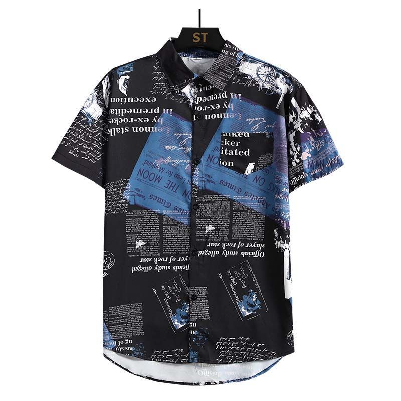 Herren-Zweiteiler mit Zeitungs – Beach Shirt Hawaiian Bewertung und Preis