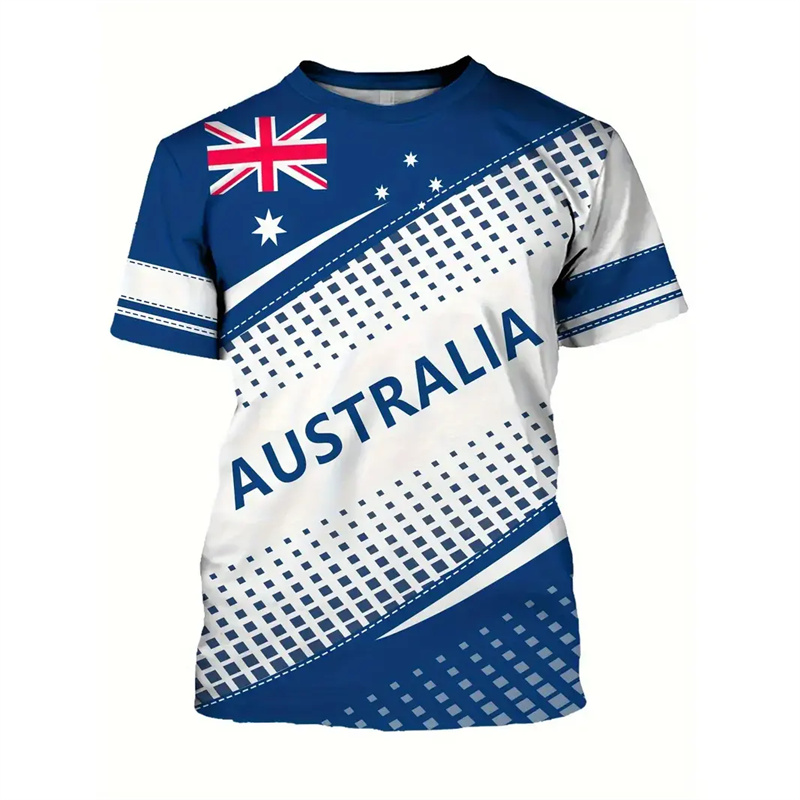 Australia National Flag T-shir – Summer Clothing Australia Bewertung und Preis