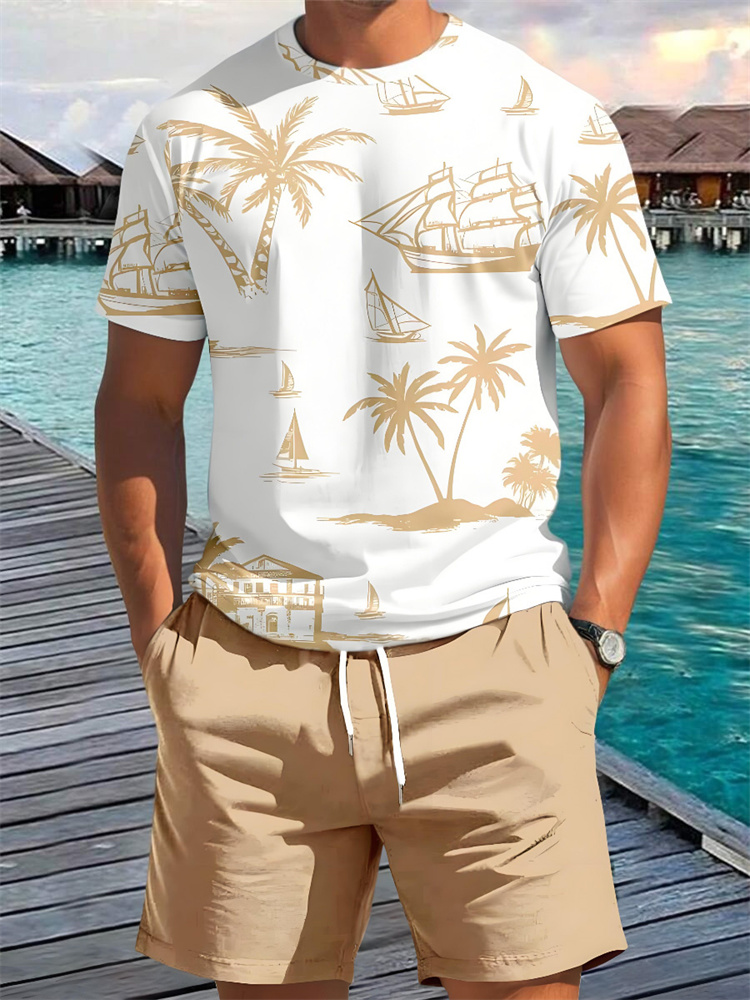 2-teiliges Sommer 3D Casual Al – Beach Shirt Hawaiian Bewertung und Preis