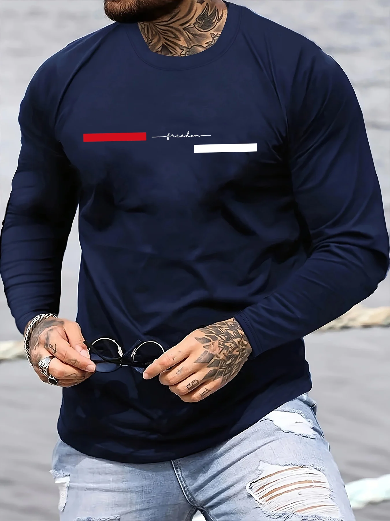 Rot-schwarzes Line Herren-T-Sh – Summer Clothes Bewertung und Preis