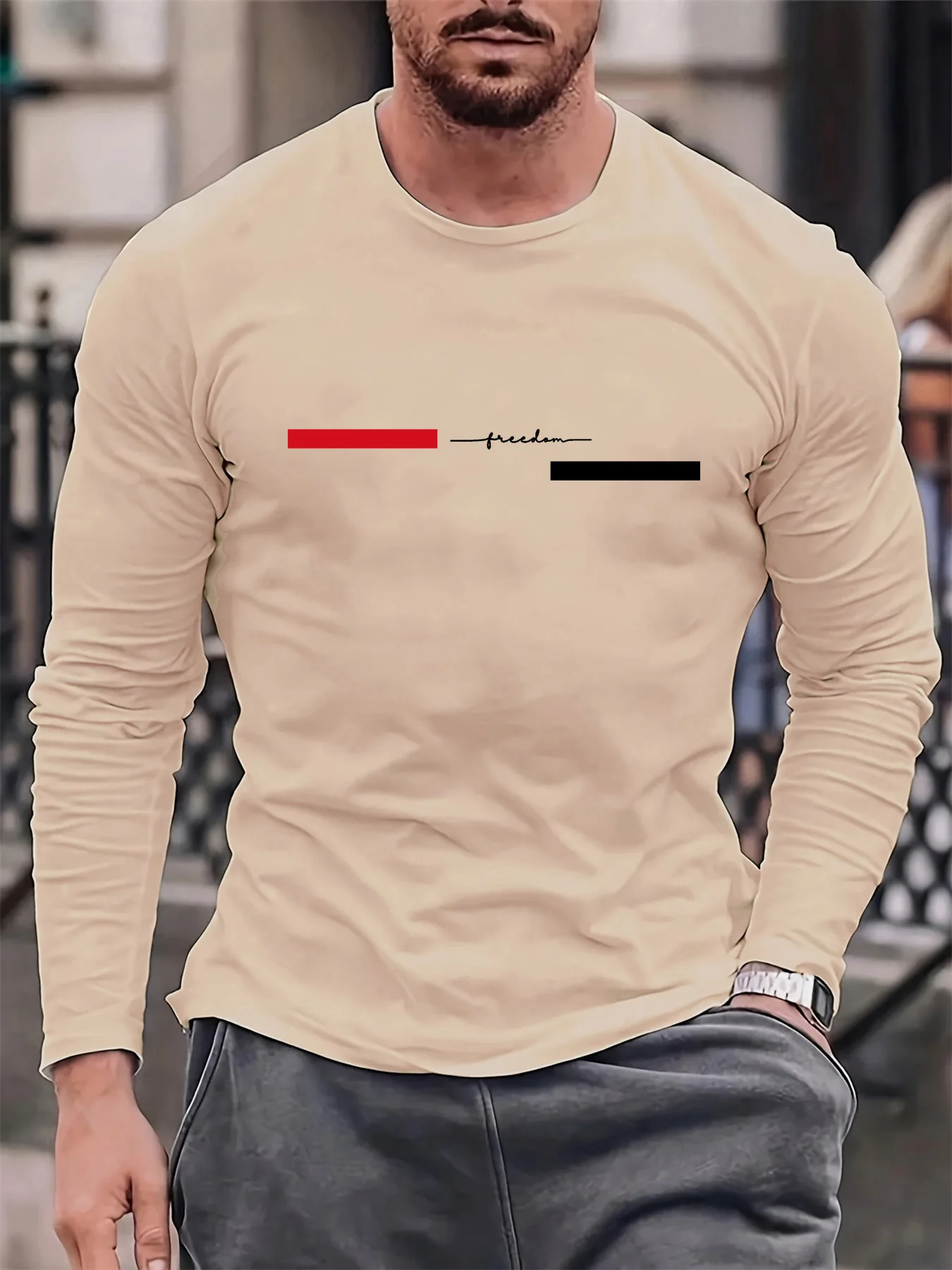 Rot-schwarzes Line Herren-T-Sh – Summer Clothes Bewertung und Preis