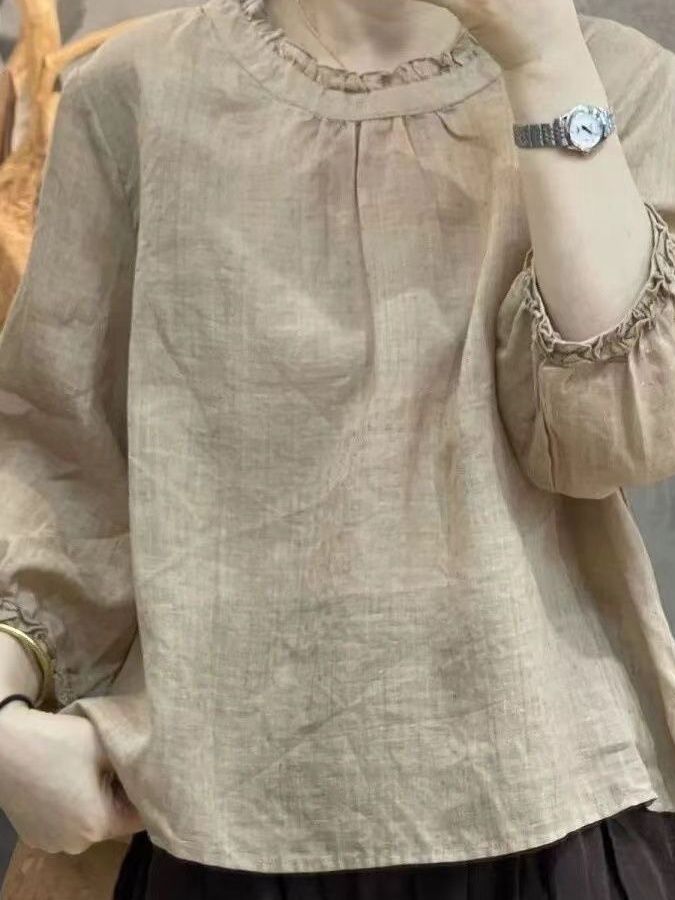 Elegantes Baumwoll-Leinen Hemd – Summer Clothing Old Money Bewertung und Preis