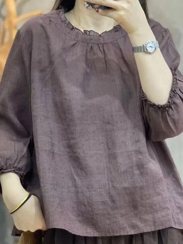 Elegantes Baumwoll-Leinen Hemd – Summer Clothing Old Money Bewertung und Preis