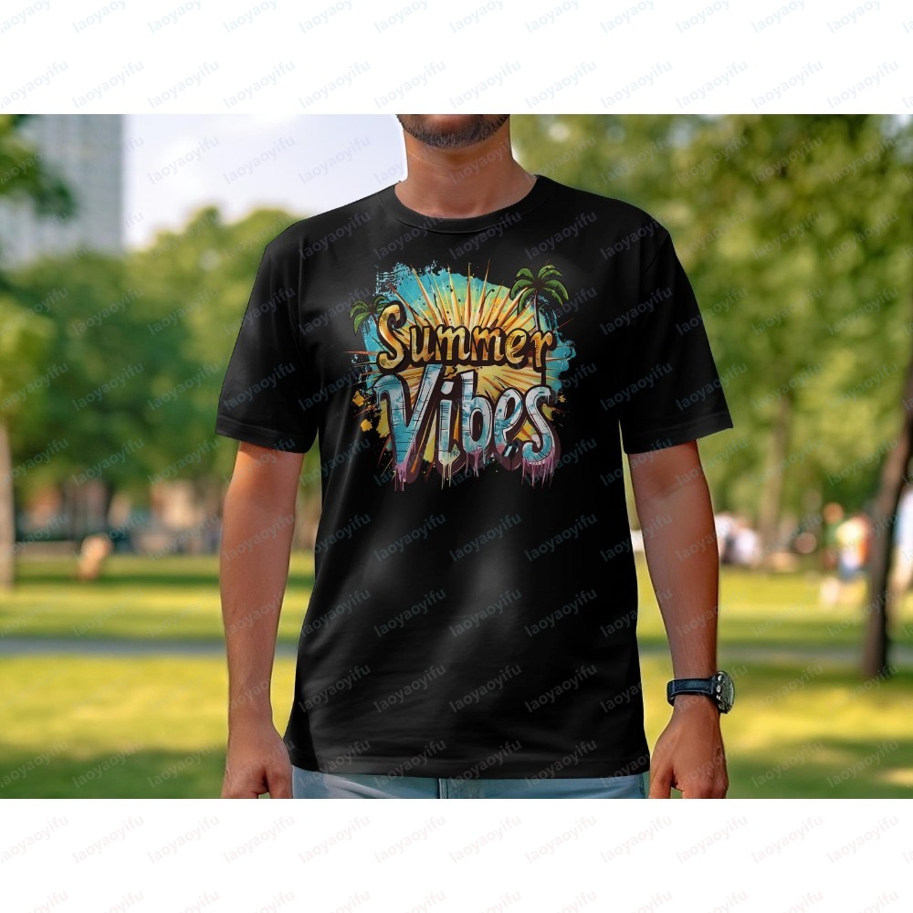 Unisex-T-Shirt „Summer Vibes“  – Summer Vibes Clothing Men Bewertung und Preis