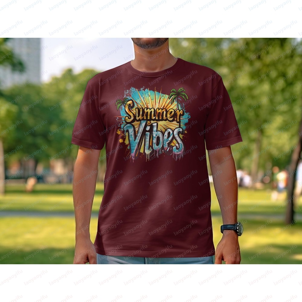 Unisex-T-Shirt „Summer Vibes“  – Summer Vibes Clothing Men Bewertung und Preis