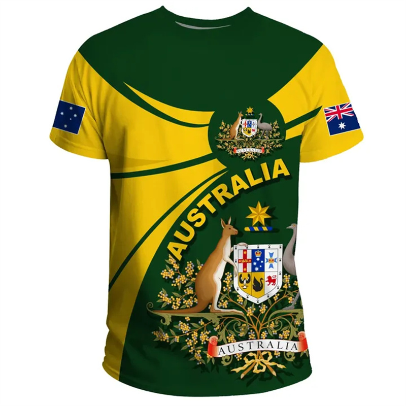 3D-Druck Australien Flagge T-S – Summer Clothing Australia Bewertung und Preis