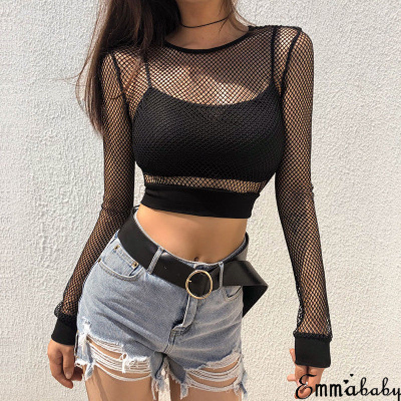 Sexy Schwarz Aushöhlen Mesh We – Summer Clothing Old Money Bewertung und Preis