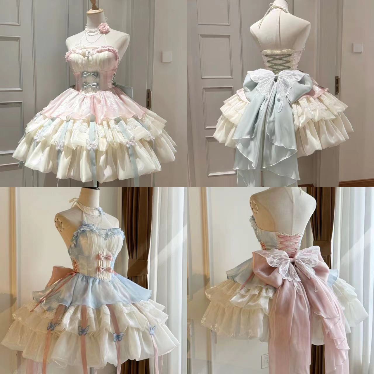 Kawaii Bogen Spitze Lolita Kle – Summer Japanese Clothing Bewertung und Preis