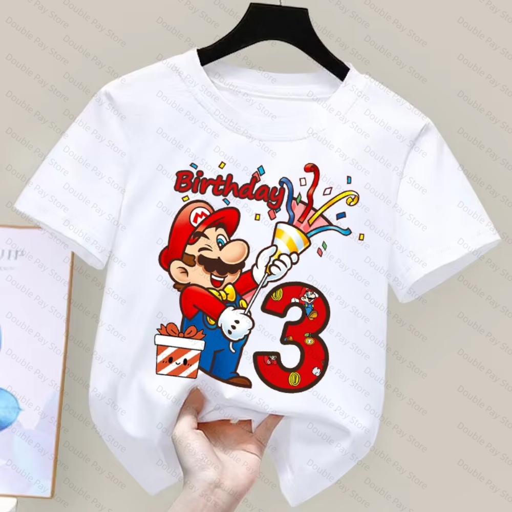 Kinder-Cartoon-Mario-Geburtsta – Summer Edition Clothing Bewertung und Preis