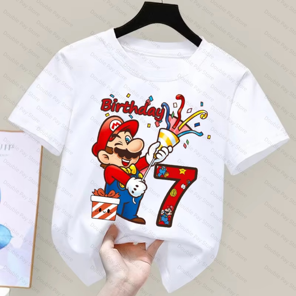 Kinder-Cartoon-Mario-Geburtsta – Summer Edition Clothing Bewertung und Preis