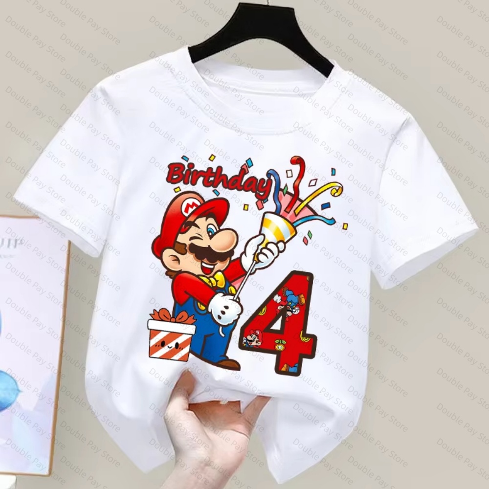 Kinder-Cartoon-Mario-Geburtsta – Summer Edition Clothing Bewertung und Preis
