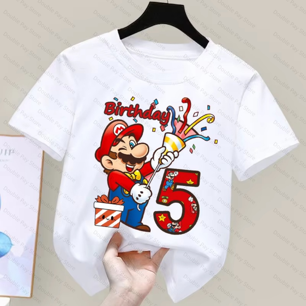 Kinder-Cartoon-Mario-Geburtsta – Summer Edition Clothing Bewertung und Preis
