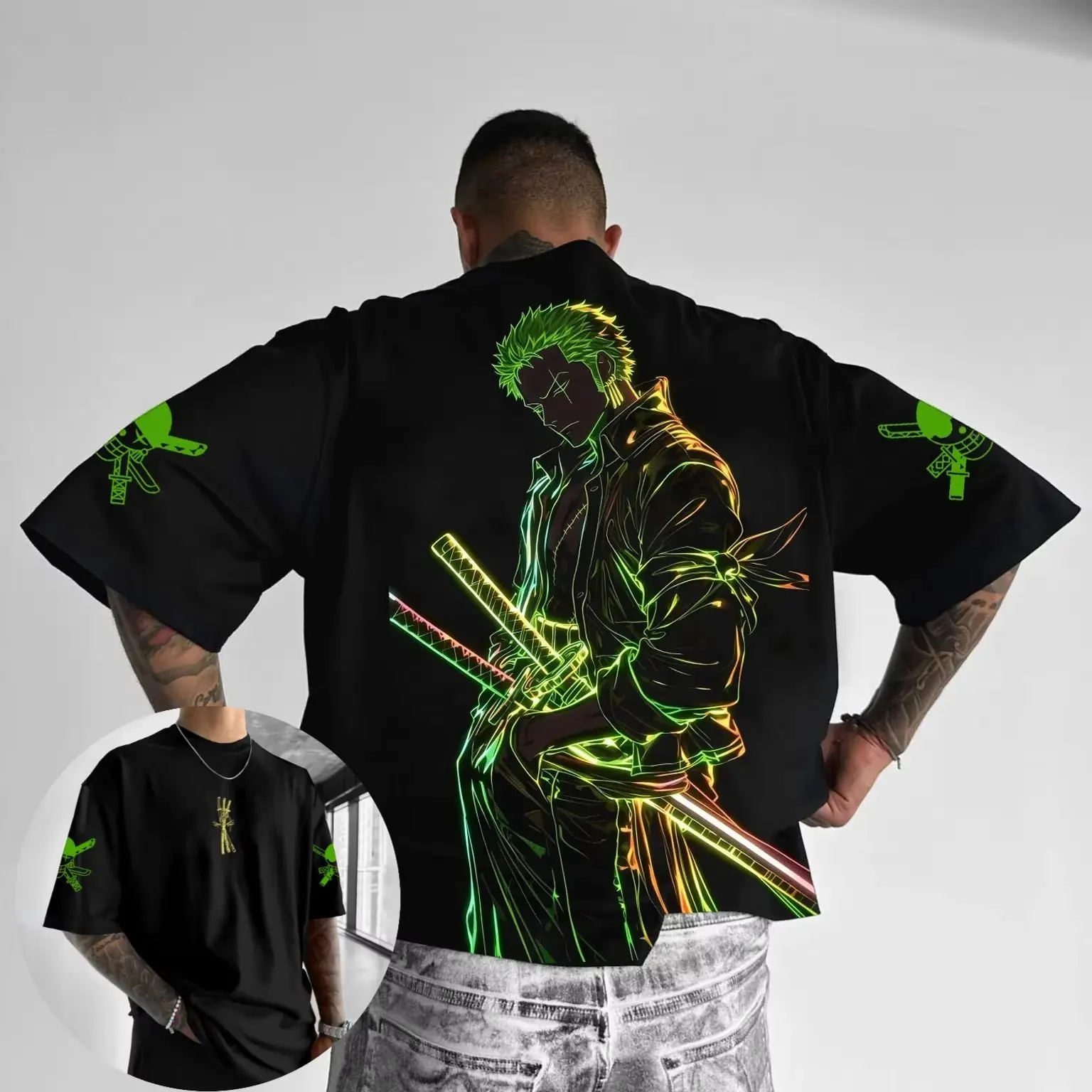 Sommer Y2k Anime One Piece Zor – Summer Clothing Men 2025 Bewertung und Preis